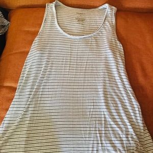 Black and White Striped Tank Top